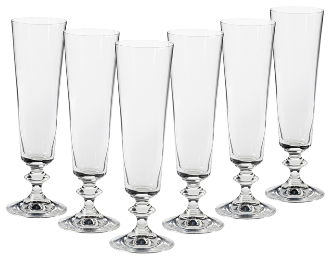 Champagne Flutes, Set of 6