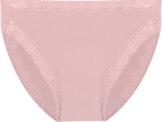 Bliss Lace-Trim High Rise Cotton Brief 755058