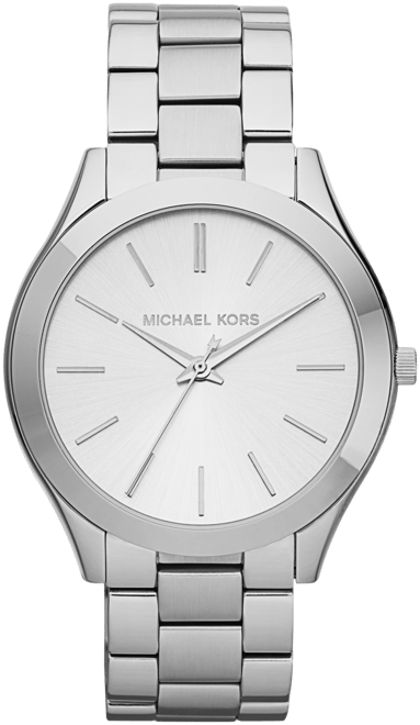 Unisex Slim Runway Stainless Steel Bracelet Watch 42mm