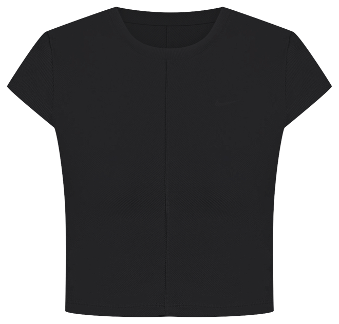 ナイキ ワン フィッテド リブ ウィメンズ Dri-FIT ショートスリーブ クロップド トップ