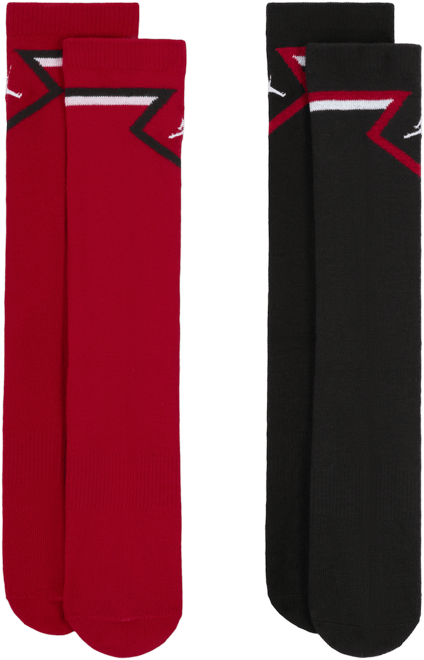 Jordan Big Kids' Diamond High Crew Socks (2 Pairs)