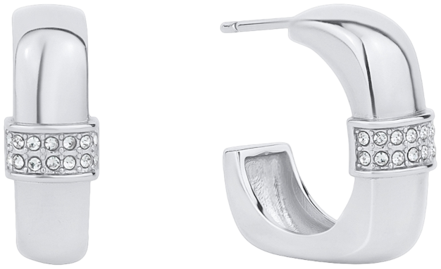 Crystal Hoop Earring