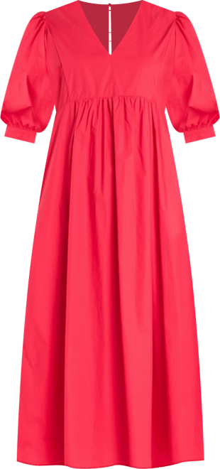 Women's Back Bow Detail Midi Dress