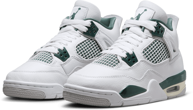 Air Jordan 4 Retro "Oxidized Green" Big Kids' Shoes