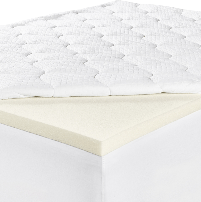 4-inch Layered Luxury Memory Foam Mattress Topper, Full
