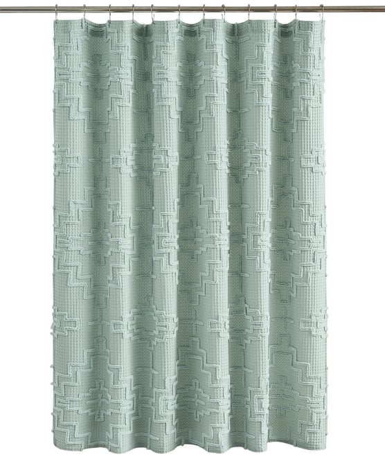 Kiva Steps Cotton Shower Curtain 72" x 72"