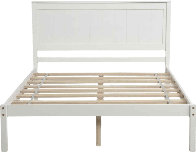 Streamdale Queen Platform Bed Frame, Wood Slats