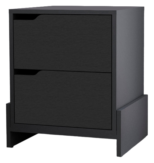 Lovell Nightstand with Sturdy Base and 2-Drawers