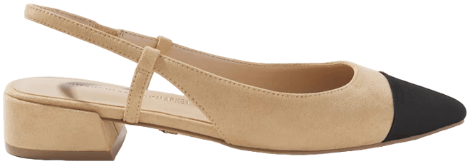 Faux Suede Heeled Slingback