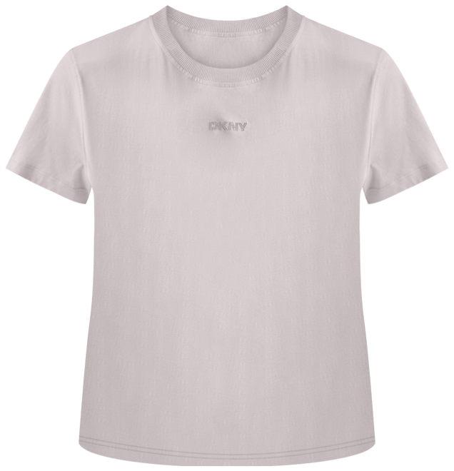 Sport Women's Cotton Stud Logo Knot-Front T-Shirt