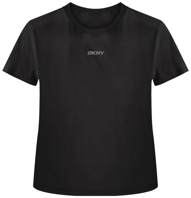 Sport Women's Cotton Stud Logo Knot-Front T-Shirt