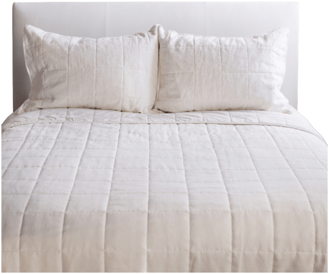 French Linen 3pc Quilt & Sham Set