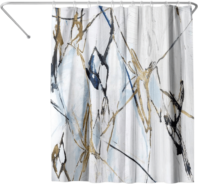 71x74 Abstract Shower Curtain