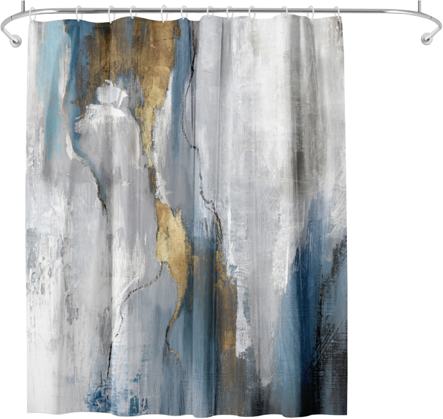 71x74 Abstract Shower Curtain