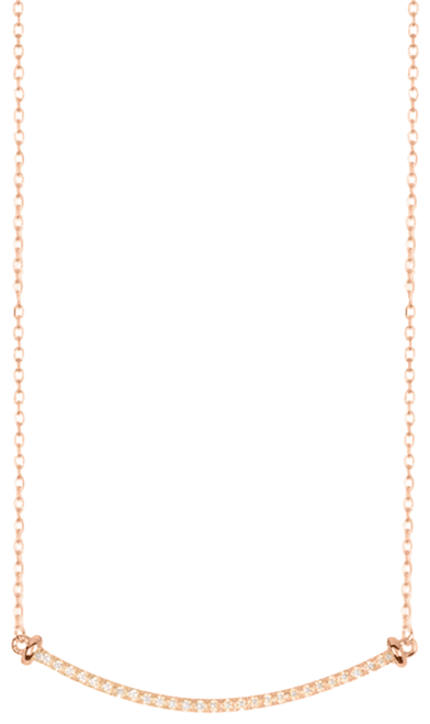 Gold Curved Bar Necklace