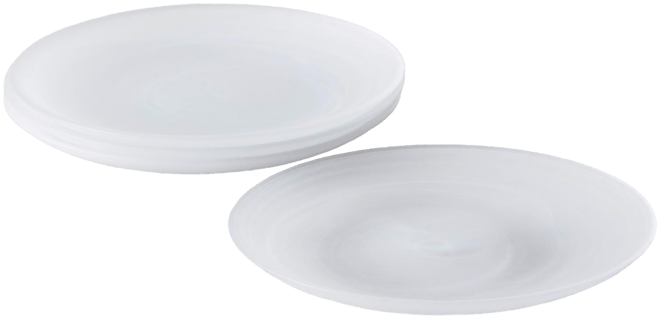 La Jolla Glass Salad Plates, Set of 4