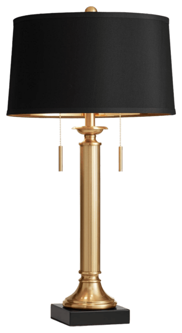 Wynne Traditional Table Lamp 30" Tall Warm Gold with Usb Charging Port Black Drum Shade for Bedroom Living Room Bedside Night