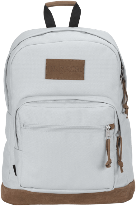 white jansport right pack Backpack This backpack has a web haul handle in addition to padded straps for easy carrying and a padded back panel for support If you love the little