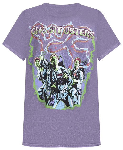 Shop Graphic Tees Ghostbusters Lightening Tee GOS1010XX grey