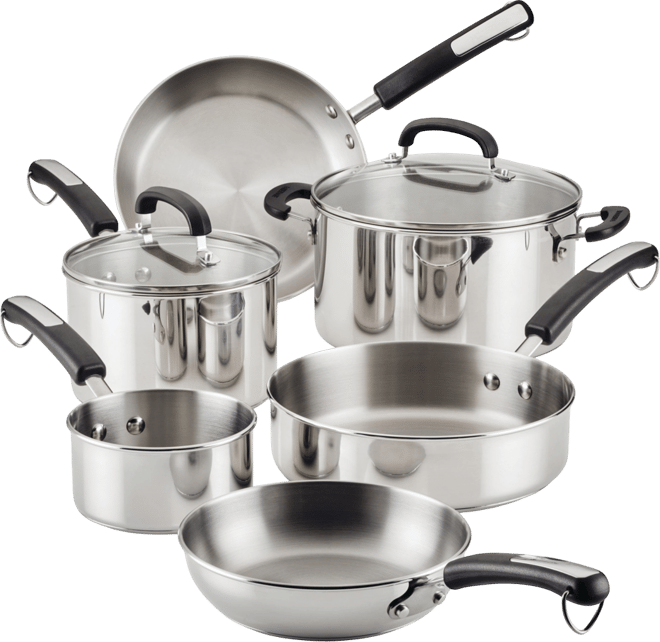 Brilliance Stainless Steel 10-Pc. Cookware Set