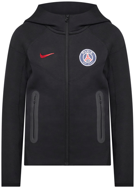 Paris Saint-Germain Tech Fleece Big Kids' (Boys') Nike Soccer Full-Zip Hoodie