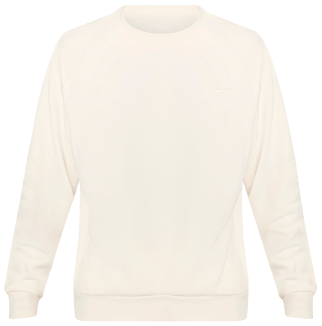 Nike Primary Fleece Sudadera de cuello redondo de alto rendimiento Dri-FIT con protección UV para hombre