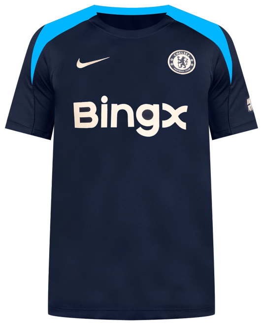 Chelsea FC Strike Maskinstrikket Nike Dri-FIT-fodboldtrøje med korte ærmer til mænd