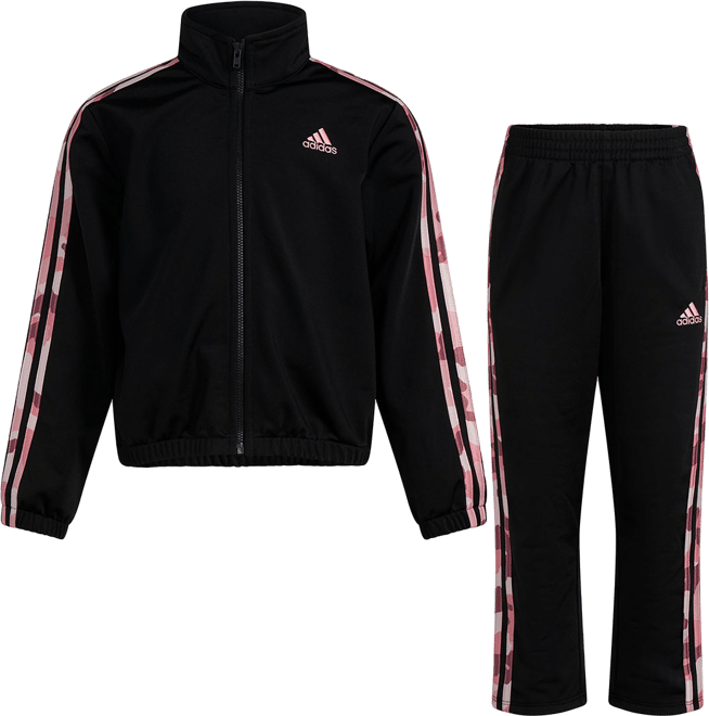 adidas Big Girls 2 pc. Pant Set Color Black Pink JCPenney