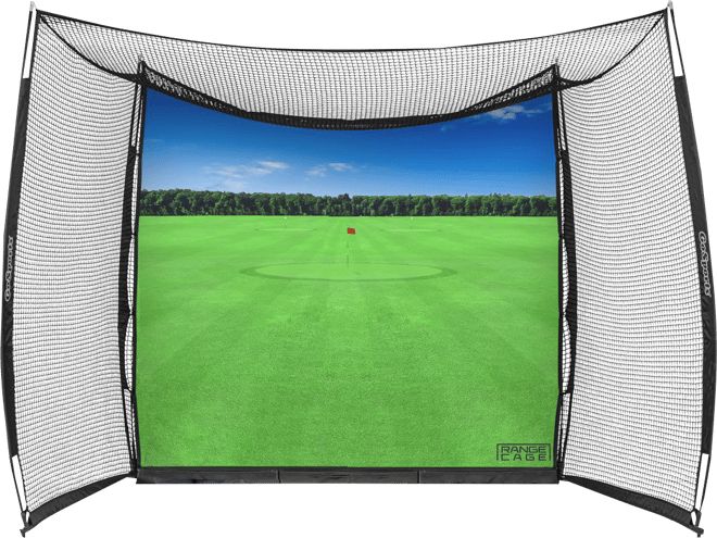 GoSports Range Cage 10'x8' Hitting Net with Pre-Printed Impact