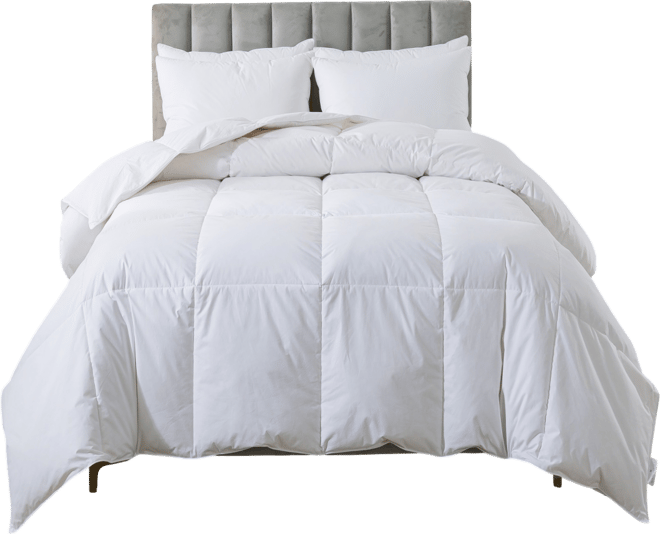 Year Round White Goose Nano Down and Feather Blend Comforter, King