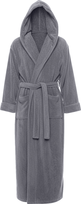 Men's Soft Fleece Robe, Ankle Length Hooded Turkish Bathrobe