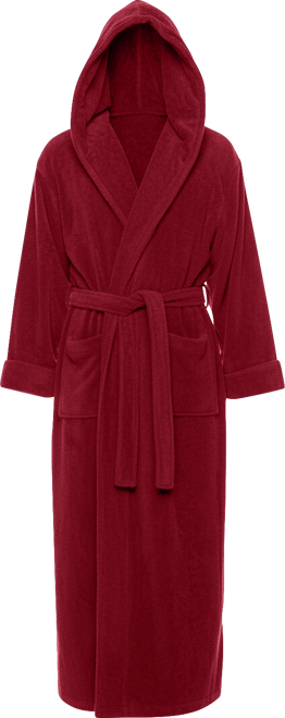 Men's Soft Fleece Robe, Ankle Length Hooded Turkish Bathrobe