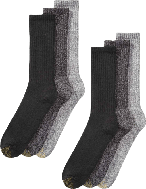 Men's 6-Pack Extended Casual Harrington Socks
