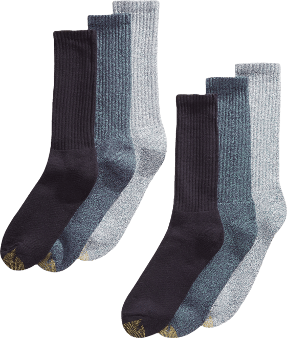 Men's 6-Pack Casual Harrington Socks