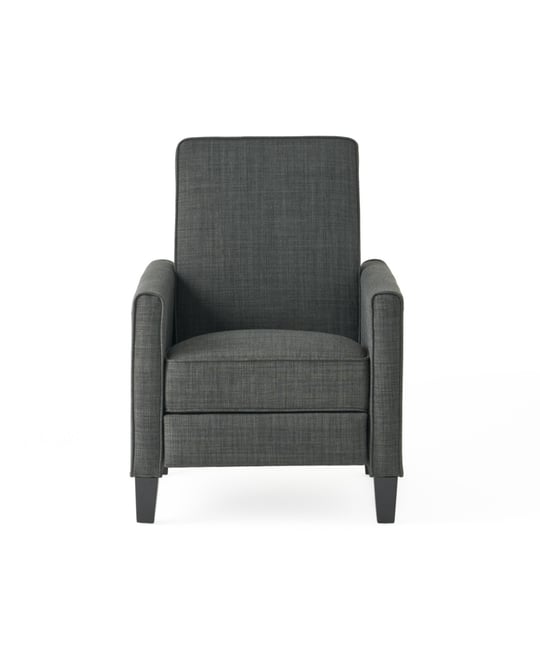 Streamdale Sophisticated Push Back Accent Chair in Dark Grey