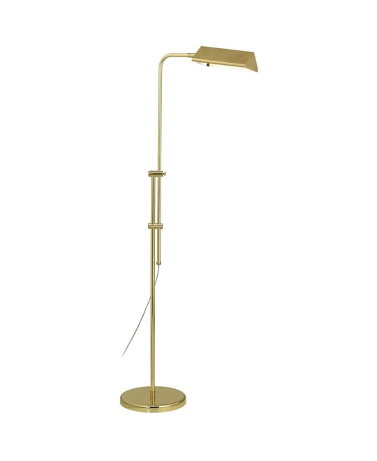Traditional Adjustable Pharmacy Floor Lamp 54" Tall Brass Adjustable Metal Head for Living Room Reading Bedroom Office