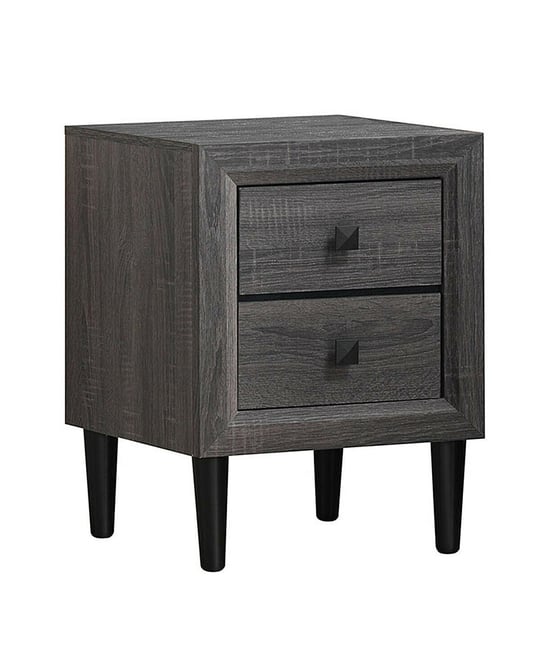 Multipurpose Retro Bedside Nightstand with 2 Drawers