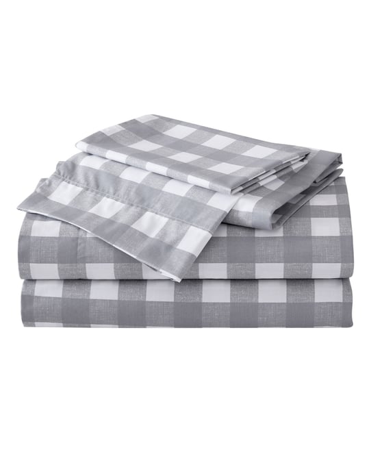 Printed 100% Cotton Percale 4-Pc. Sheet Set, King