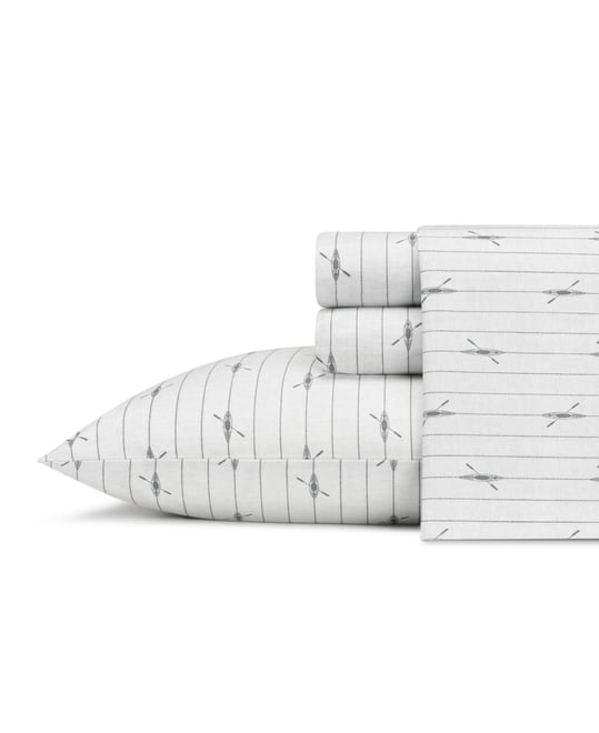 Printed 100% Cotton Percale 4-Pc. Sheet Set, King