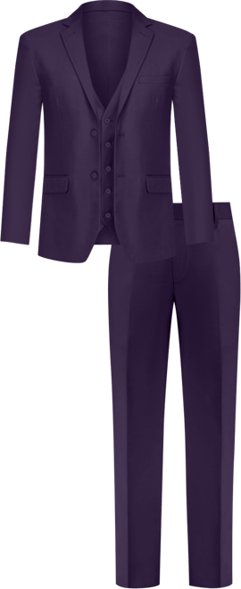 Men's 3-Piece Premium Vested 3-Piece Slim Fit Suit