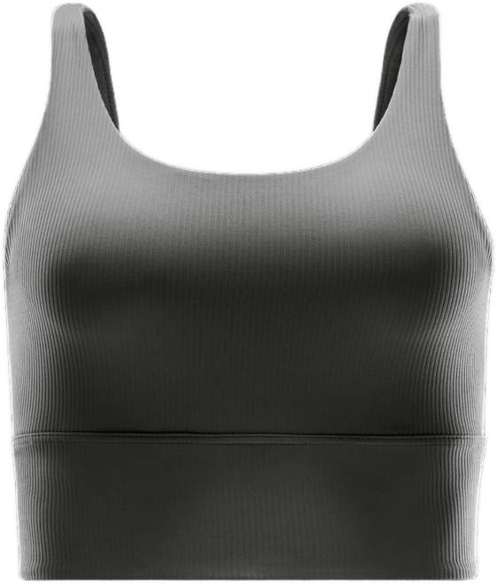 Nike Zenvy Rib Bra deportivo de baja sujeción de talle largo con almohadillas para mujer