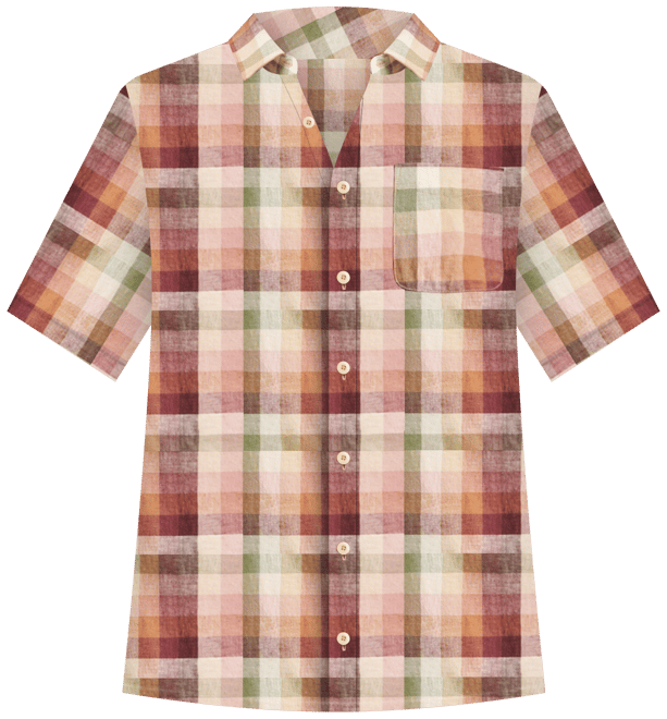 Men's Multi Plaid San Gabriel Short Sleeve Shirt