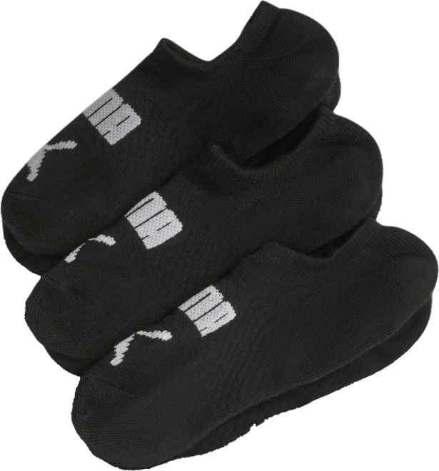 PUMA Women's Non-Terry No-Show Socks (3 Pairs)
