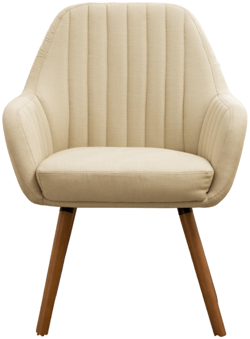 Streamdale Contemporary Fabric Accent Chair, Tan