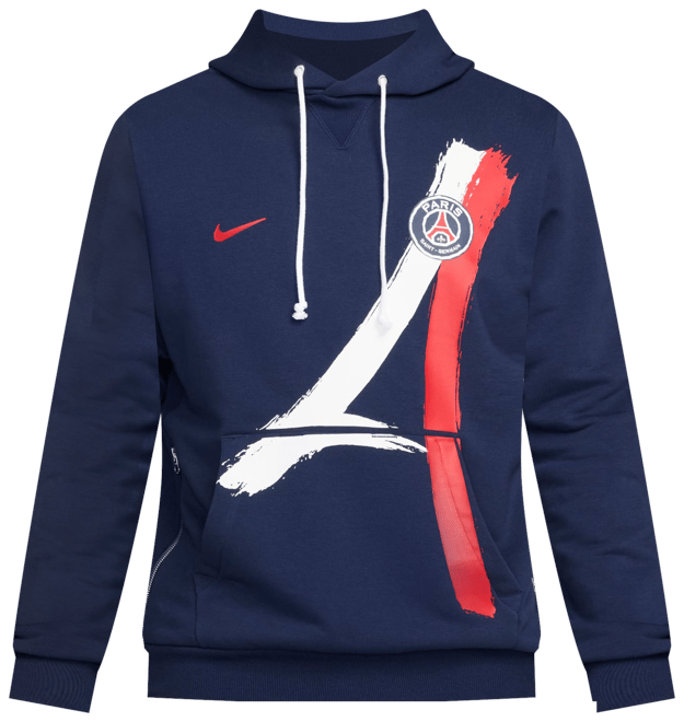 Paris Saint-Germain Standard Issue Sudadera con gorro sin cierre de fútbol Nike Dri-FIT para hombre