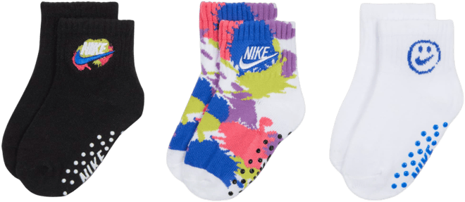 Nike Express Yourself Baby Gripper Socks (3 Pairs)