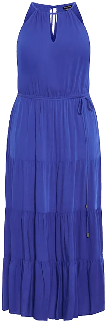 Plus Size Stacey Halter Neck Maxi Dress