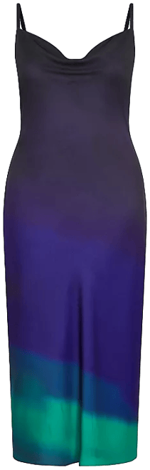 Plus Size Ombre Cowl Dress
