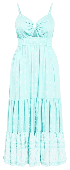 Plus Size Harlow Border Maxi Dress