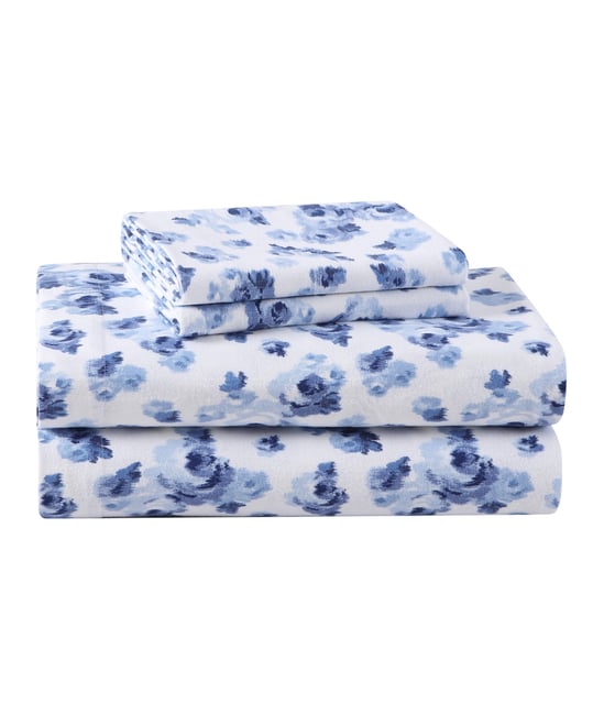 Cotton Flannel 4-Piece Sheet Set, Queen